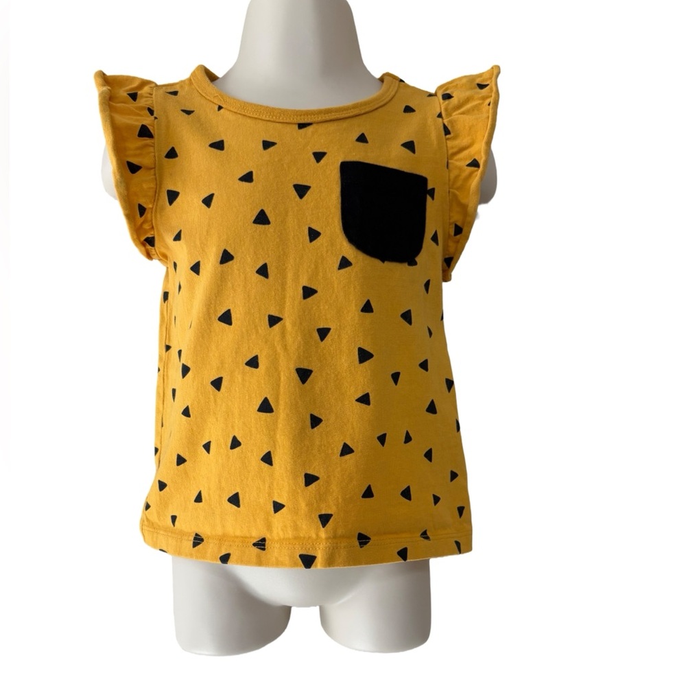 PL Baby- Ruffle Sleeve Pocket Shirt; 24M